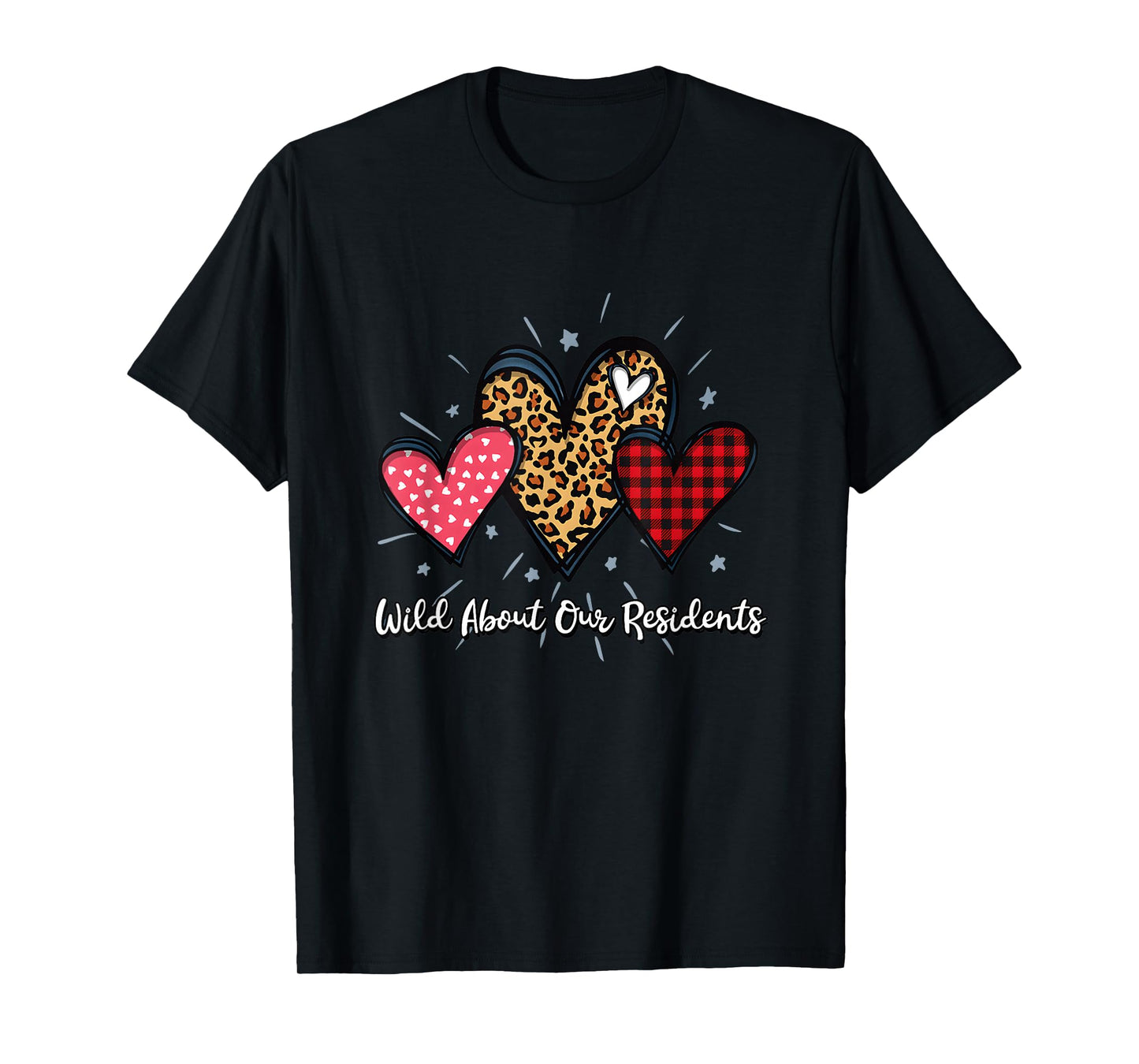 Wild About Our Residents Valentines CNA Caregiver Nursing T-Shirt