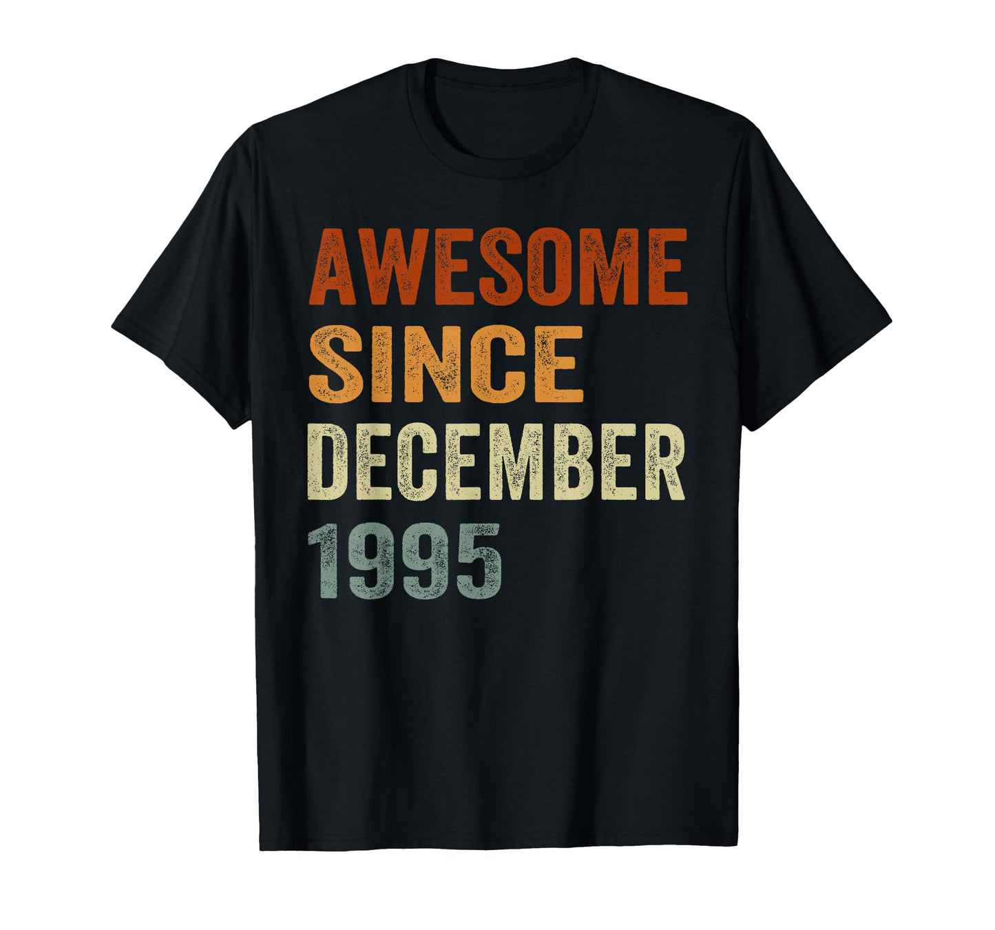 Retro Awesome Since December 1995 30 Years Old 30th Birthday T-Shirt