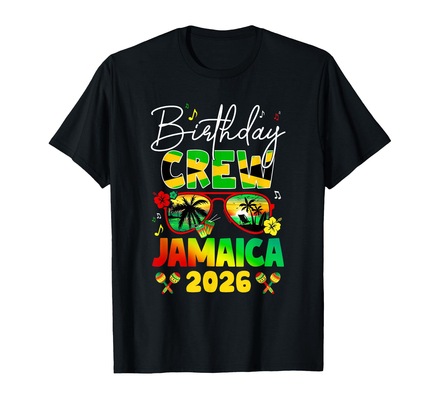 Birthday Crew Jamaica 2026 Birthday Girl Party Matching T-Shirt