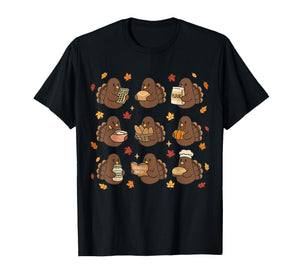 Funny Thanksgiving Turkey Baking Cute Sourdough Bread T-Shirt