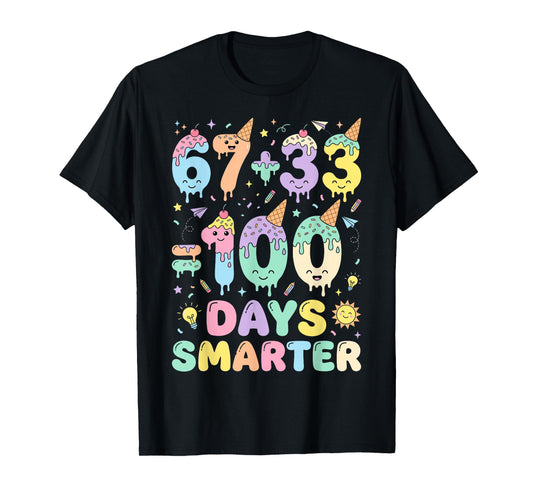 Funny 100th Day of School 67 Meme 100 Days Smarter Boys Girl T-Shirt