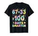 Funny 100th Day of School 67 Meme 100 Days Smarter Boys Girl T-Shirt