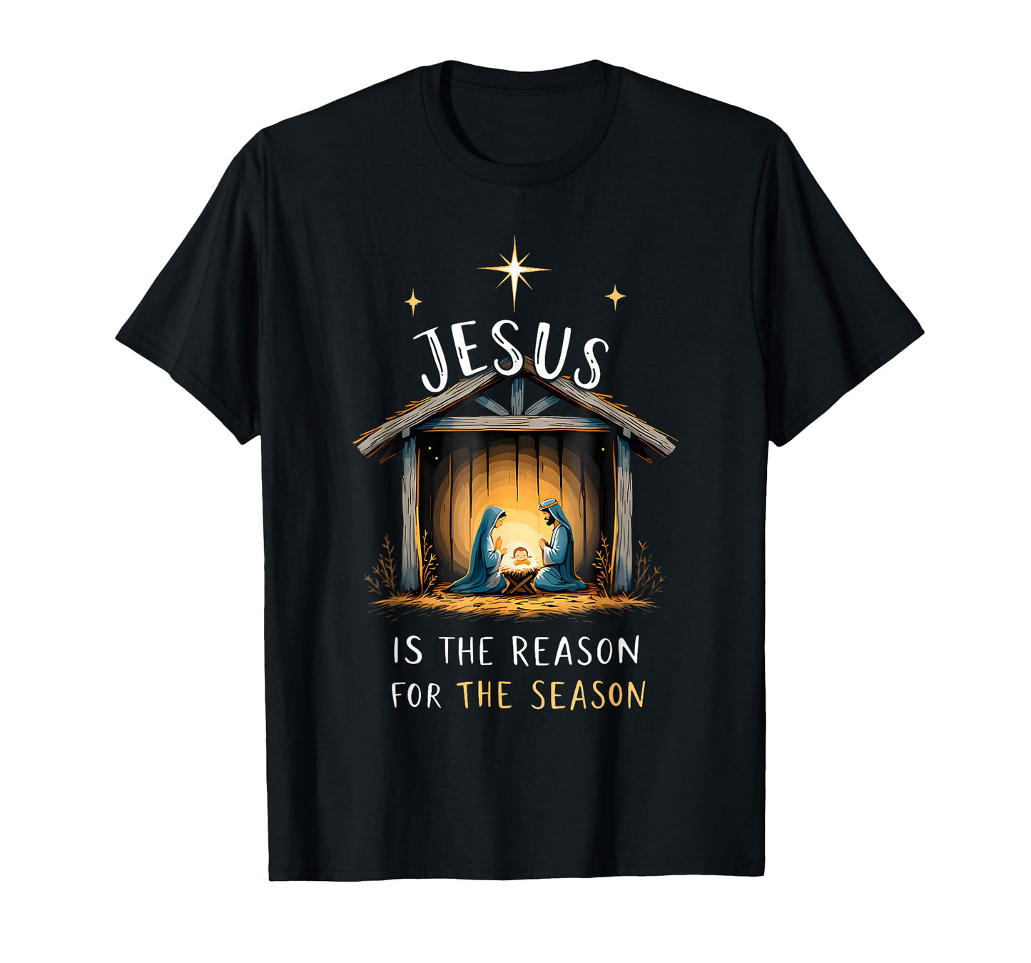 Jesus is The Reason for The Season Christmas Xmas Christian T-Shirt