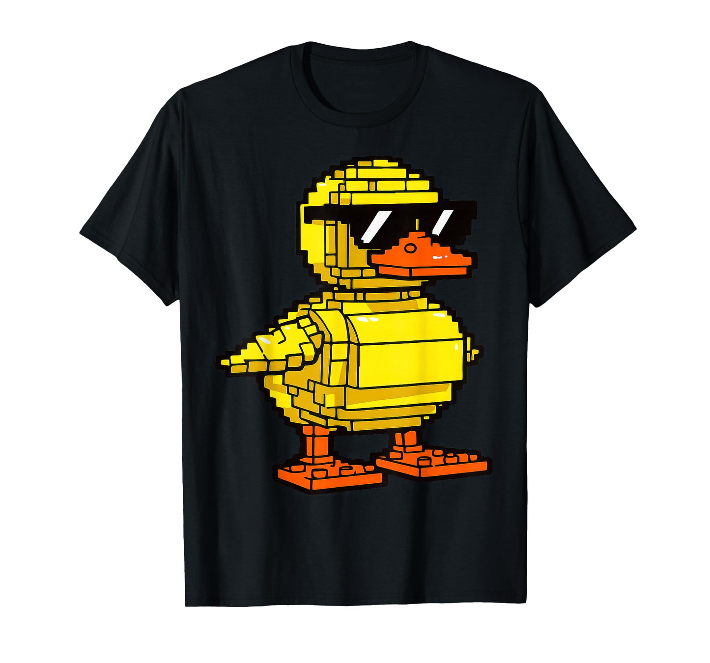 Funny Duck Brick Master Builder Block Building Boys Birthday T-Shirt