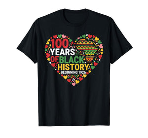 100 Years of Black Excellence 1926 2026 Black History Month T-Shirt
