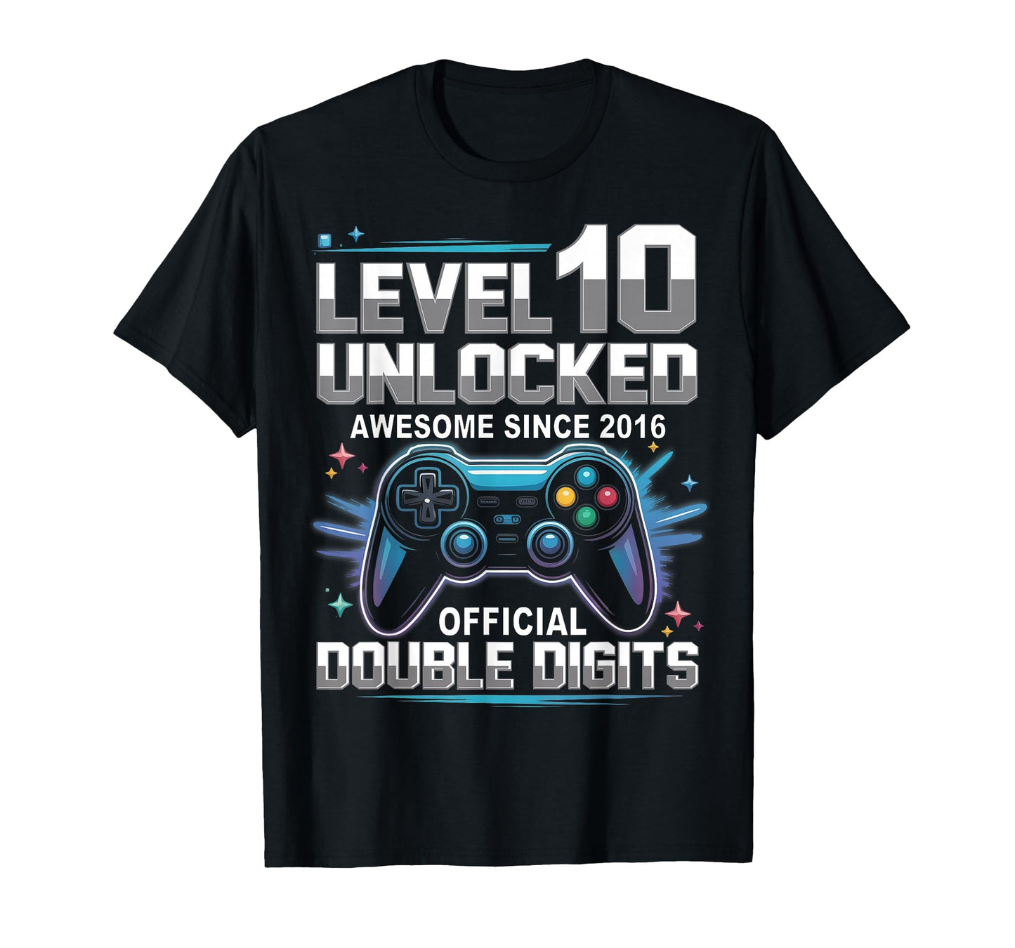10 Years Old Birthday Boys Kids Son 2016 Ten 10th Birthday T-Shirt
