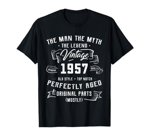 69th Birthday Gift Man Myth Legend 1957 69 for Years Old T-Shirt