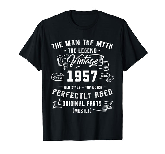 69th Birthday Gift Man Myth Legend 1957 69 for Years Old T-Shirt