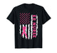 Er Nurse American Flag Nurse Breast Cancer Awareness T-Shirt