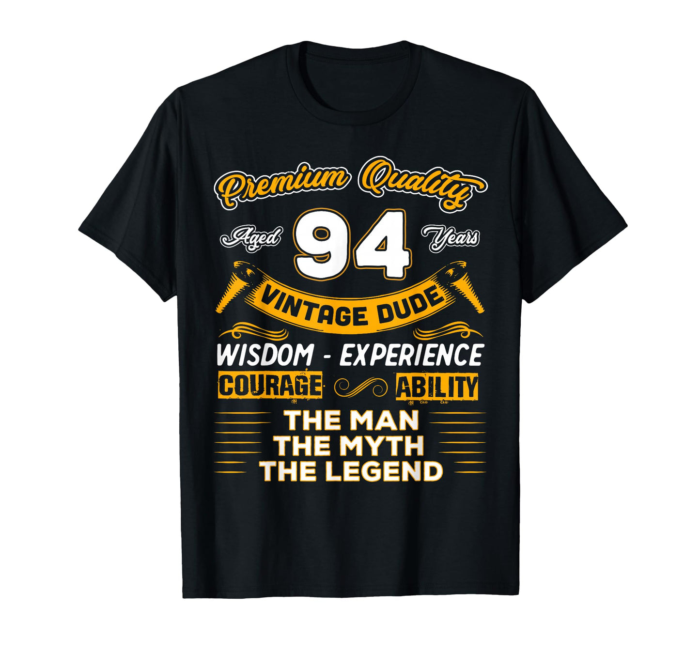 Vintage Man Myth Legend 94th Birthday Gift for 94 Years Old T-Shirt
