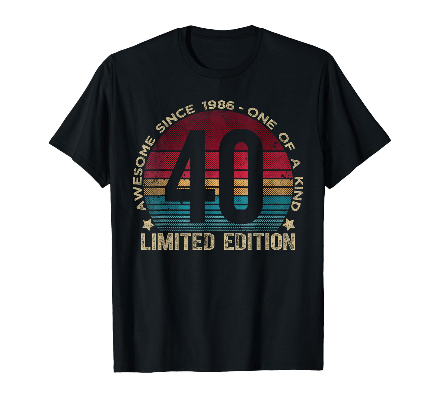 40 Year Old Gifts Vintage 1986 Limited Edition 40th Birthday T-Shirt