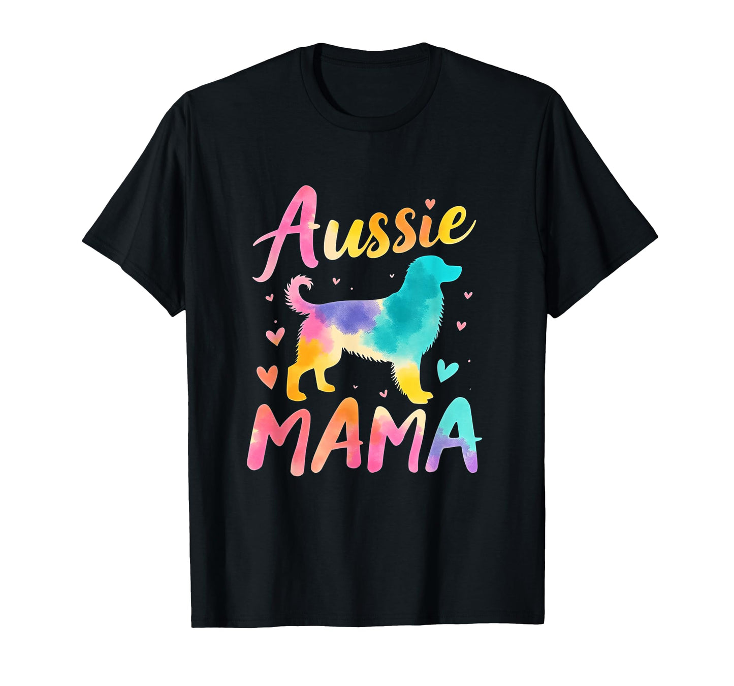 Australian Shepherd Mama Colorful Australian Shepherd Mom T-Shirt