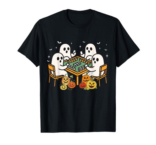 Bam Boo Halloween Ghost Mahjong Funny Costume Game Men Women T-Shirt