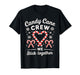 Christmas Candy Cane Heart Holiday Family Matching Pajama T-Shirt