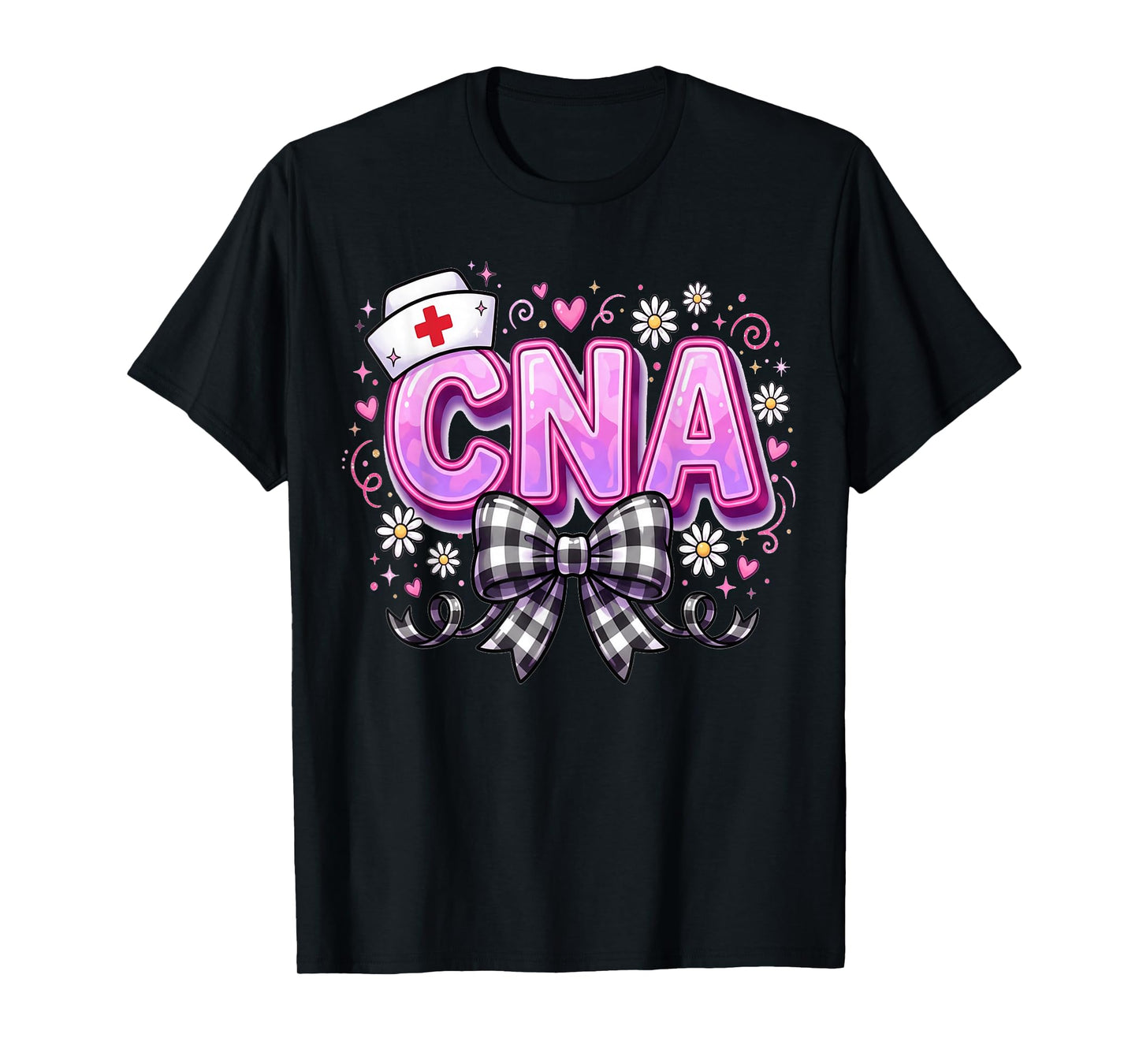 Hearts Certified Nursing Assistant Nurse CNA Valentines T-Shirt