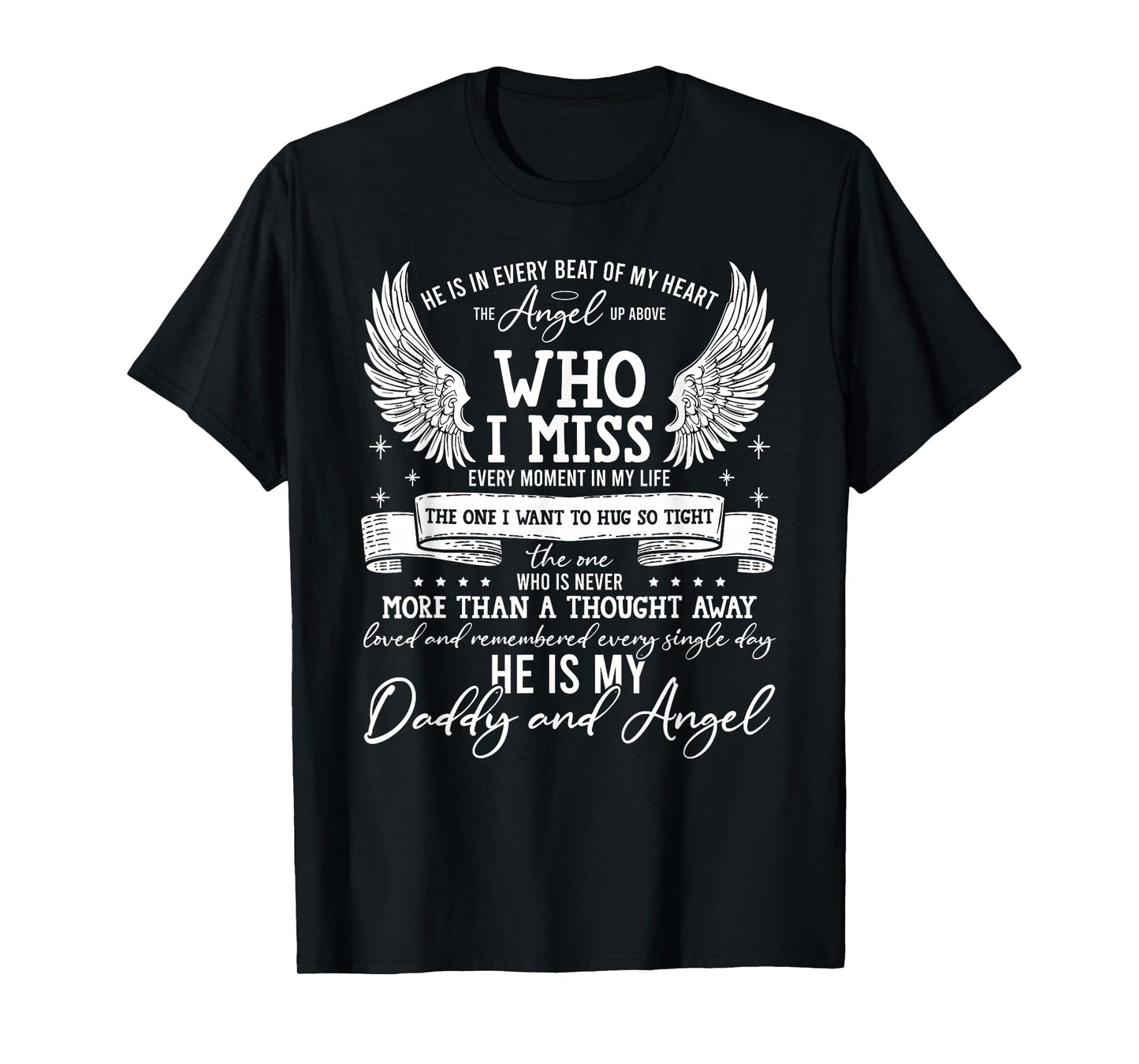 My Daddy is My Guardian Angel in Heaven, Grief to Daddy T-Shirt