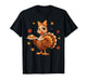 Turkey Coquette Bow Pie Turkey Day Girls Fall Thanksgiving T-Shirt