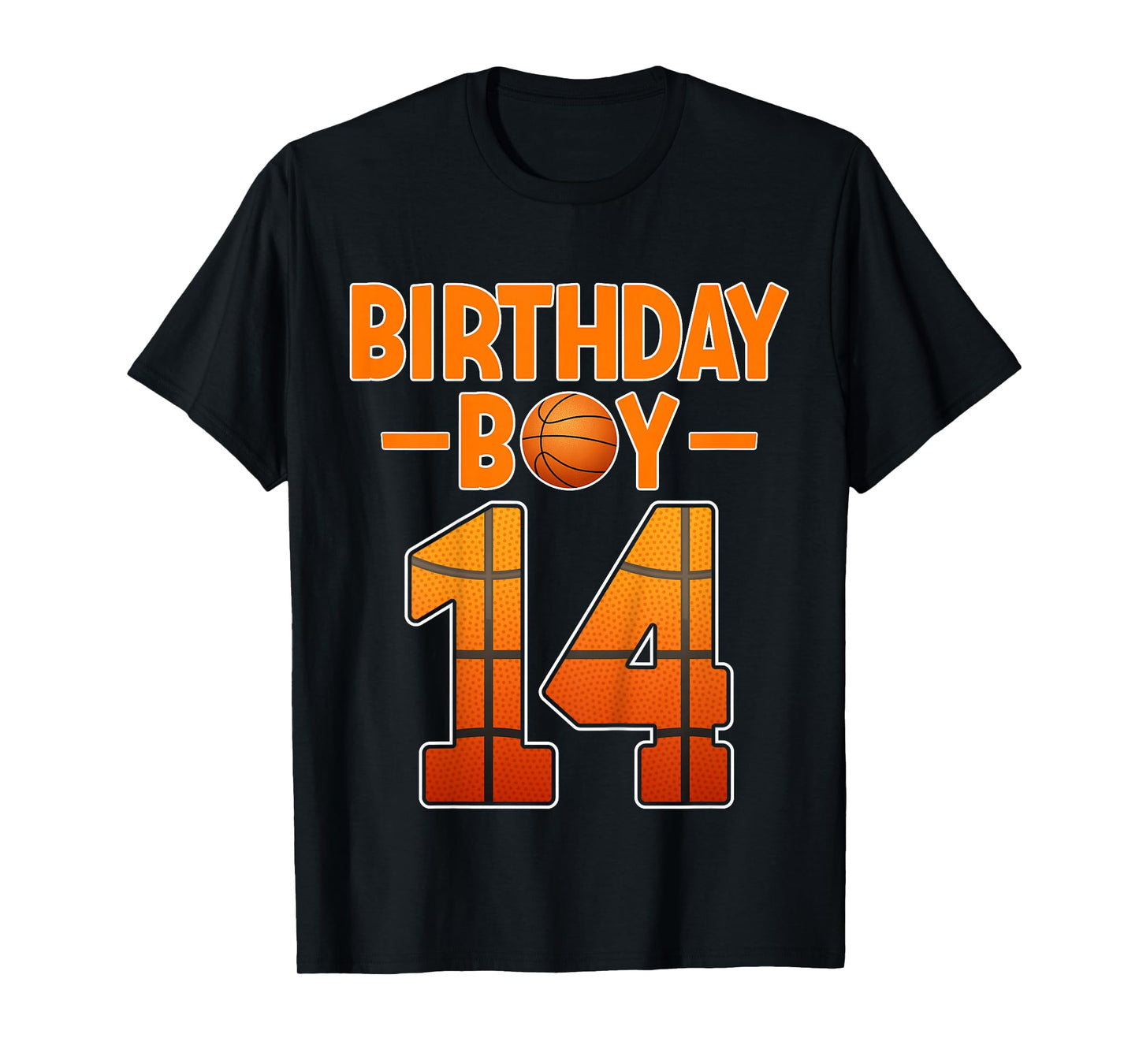 Kids 14 Years Old Basketball Player 14th Birthday Boy T-Shirt