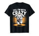 Yes Im with Crazy Pet Mix Breed Owner Dog Funny Maltese Cute T-Shirt
