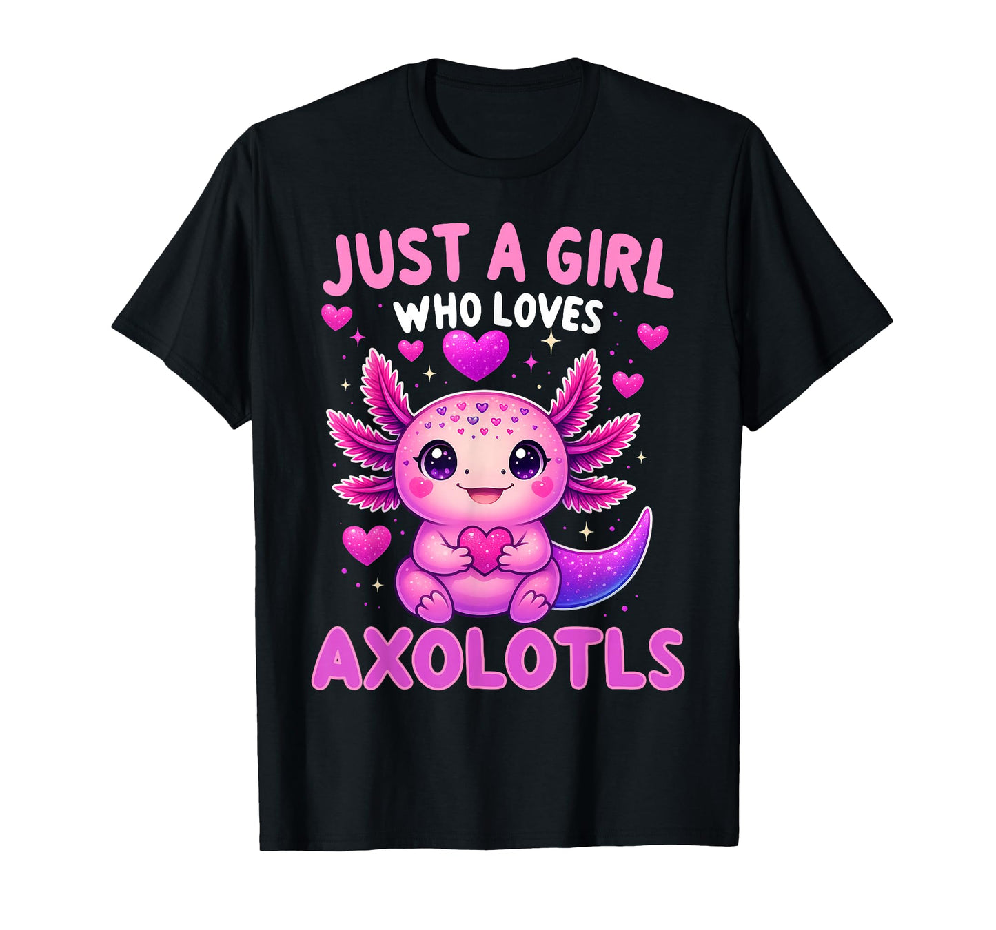 Axolotl Kawaii Just A Girl Who Loves Axolotls Girls Kids T-Shirt