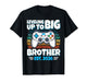 Leveling up to Big Brother est 2026 Gamer Boys Gaming Kids T-Shirt