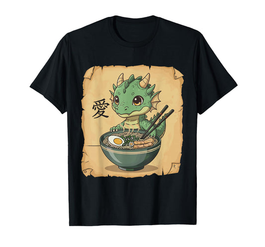 Ramen Dragon Noodle Kawaii Lover Japanese Funny Graphic T-Shirt
