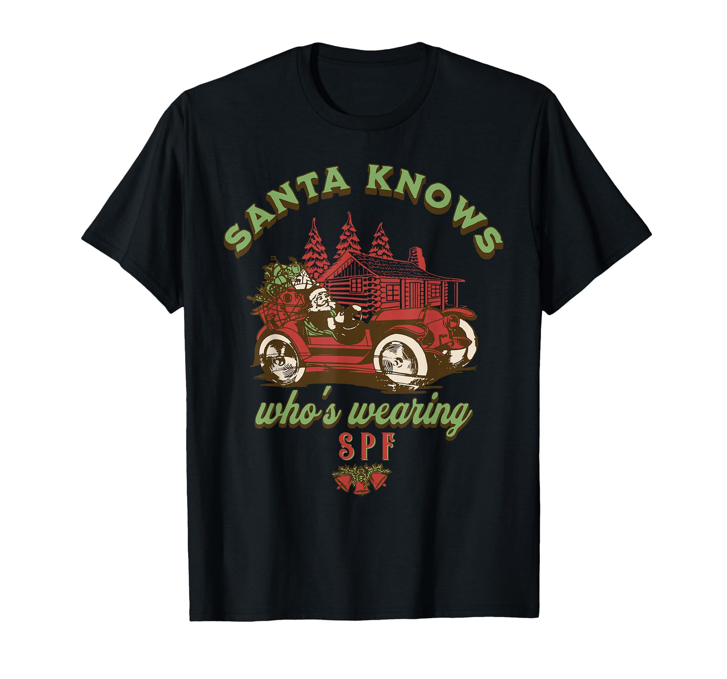 SPF Esthetician Holiday Christmas Skin Therapist Dermatology T-Shirt