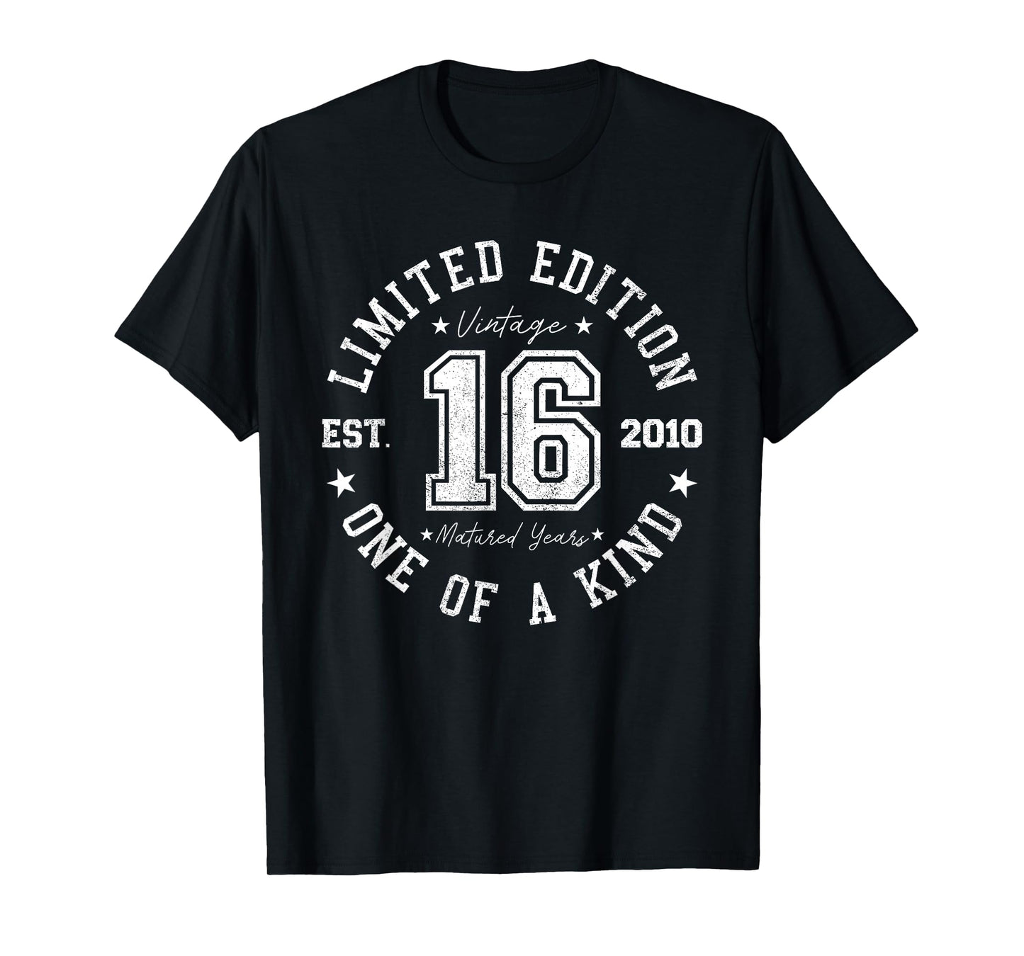 Vintage 2010 Limited Edition 16th Birthday 16 Years Old T-Shirt
