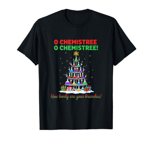 Oh Chemistree Christmas Funny Science Teacher T-Shirt