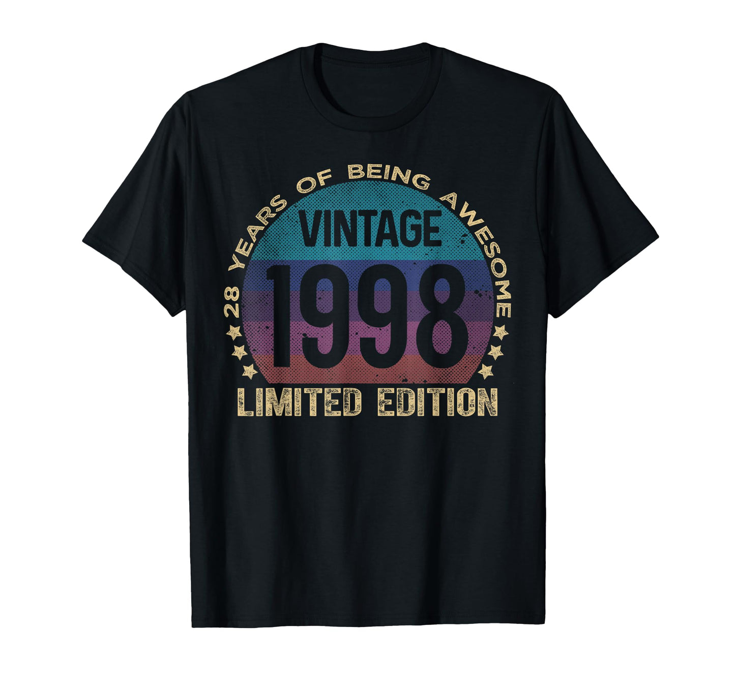 28 Year Old Gifts Vintage 1998 Limited Edition 28th Birthday T-Shirt