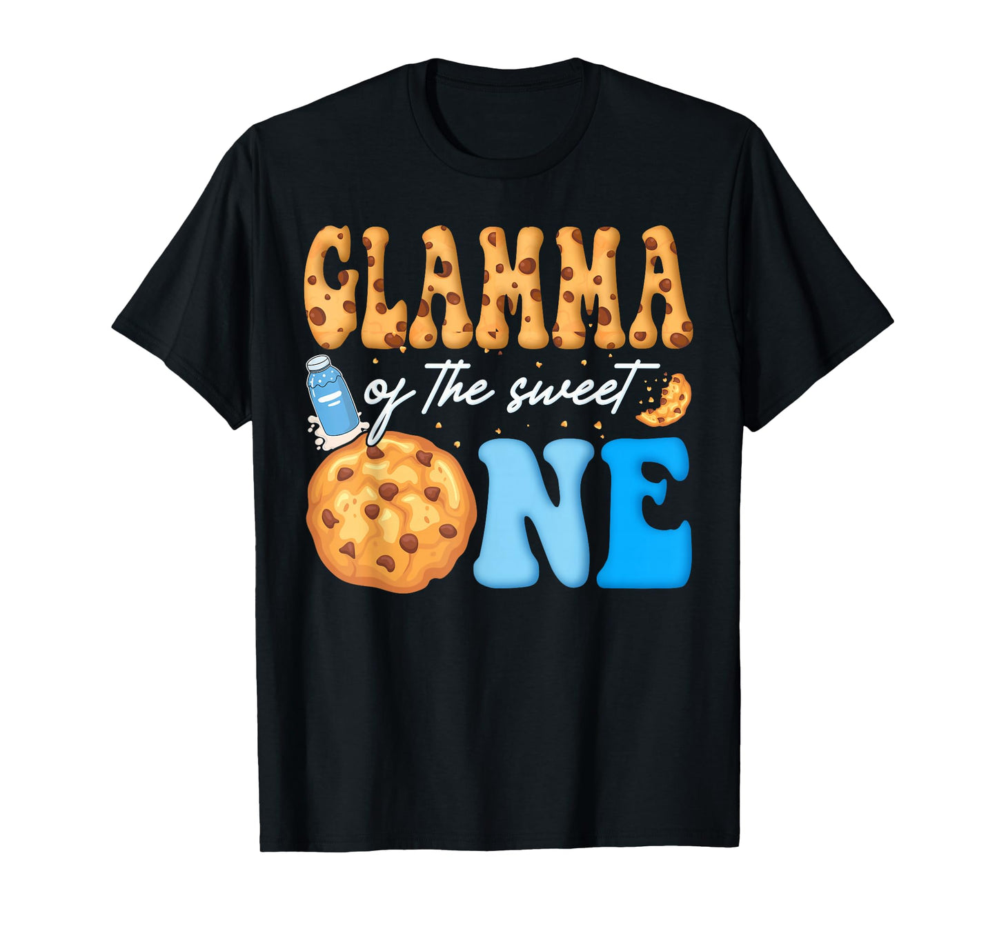 Glamma of The Sweet One Cookies and Milk Birthday Party T-Shirt