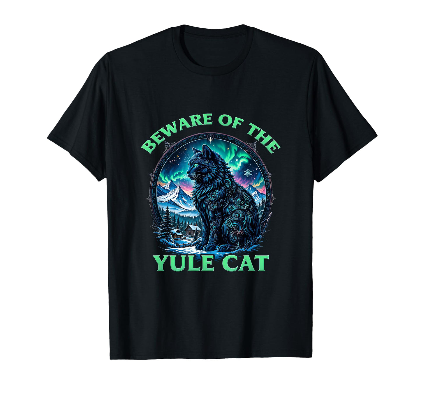 Yule Cat Icelandic Christmas Vintage Beware Jolakotturinn T-Shirt
