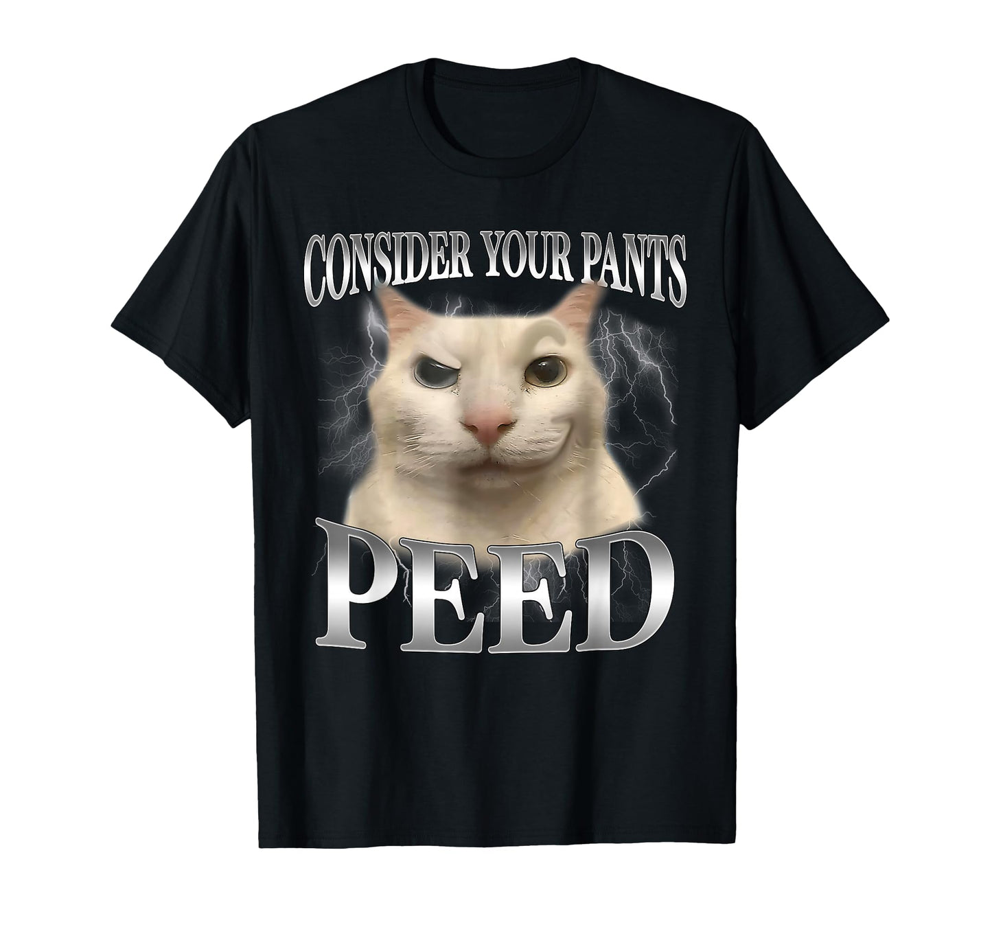 Consider Your Pants Peed Funny Freak Cat Meme Humor Saying T-Shirt