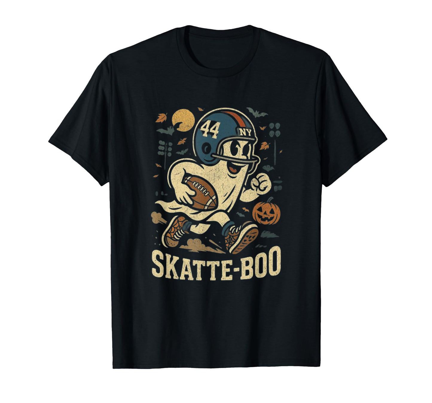 Vintage Cam Skattebo Skatte-Boo Cute Ghost Football Lovers T-Shirt