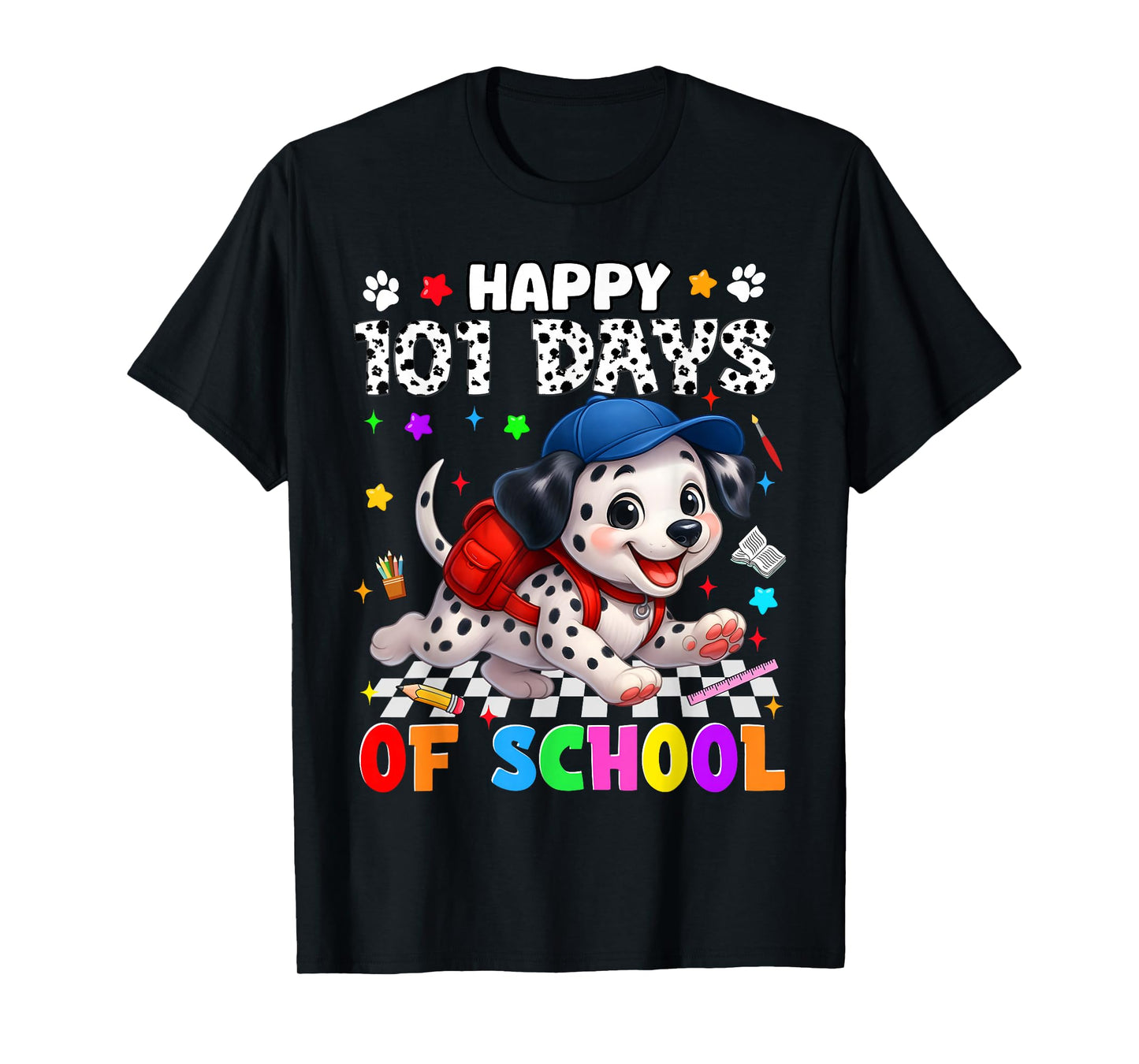 Happy 101 Days of School Dog 100th Day Teacher Boy T-Shirt