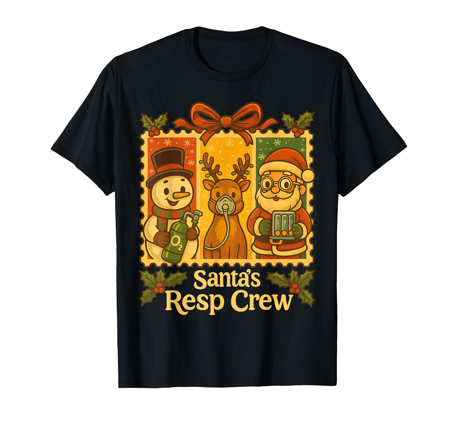 Christmas Respiratory Therapy Crew Xmas RT Nurse T-Shirt