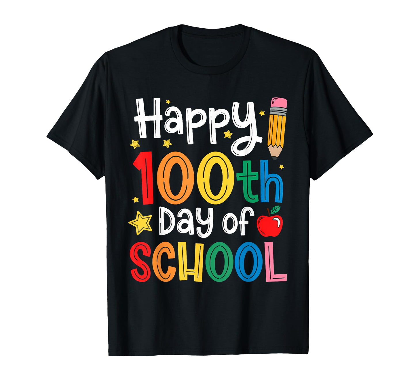 Happy 100 Days of School 100 Days Smarter for Kids Teacher T-Shirt