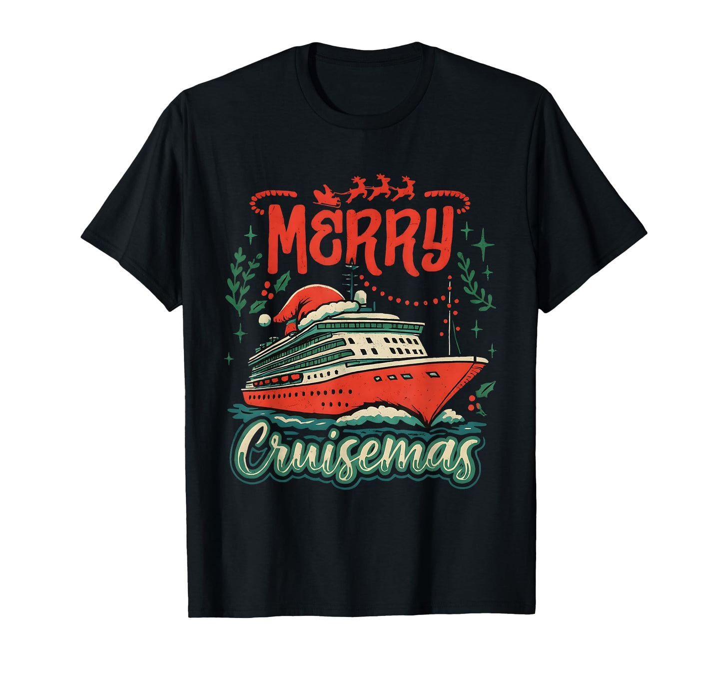 Funny Merry Cruisemas Holiday Cruise Vacation T-Shirt