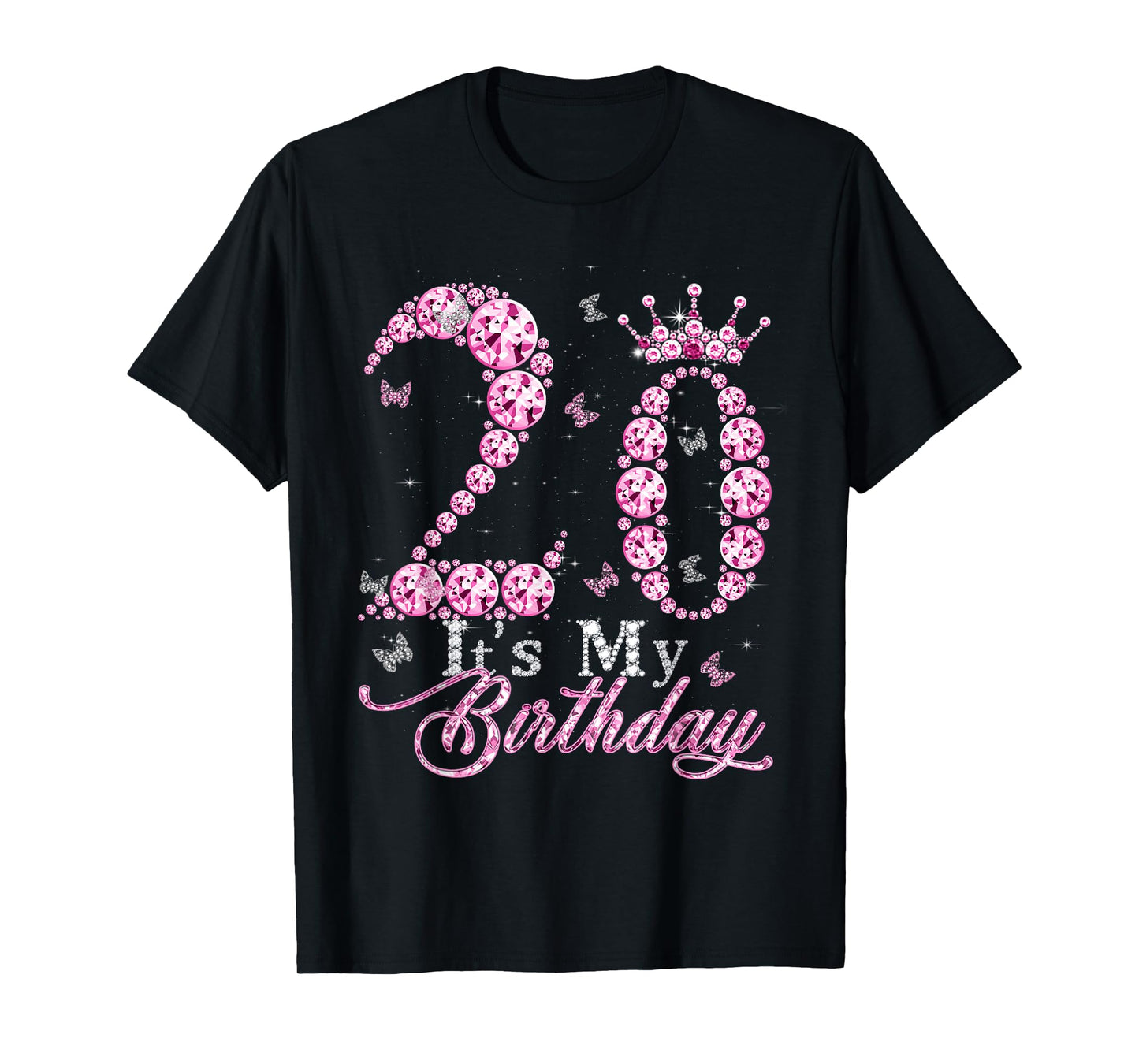 It's My 20th Birthday Queen Diamond Crown 20 Year Old Women T-Shirt