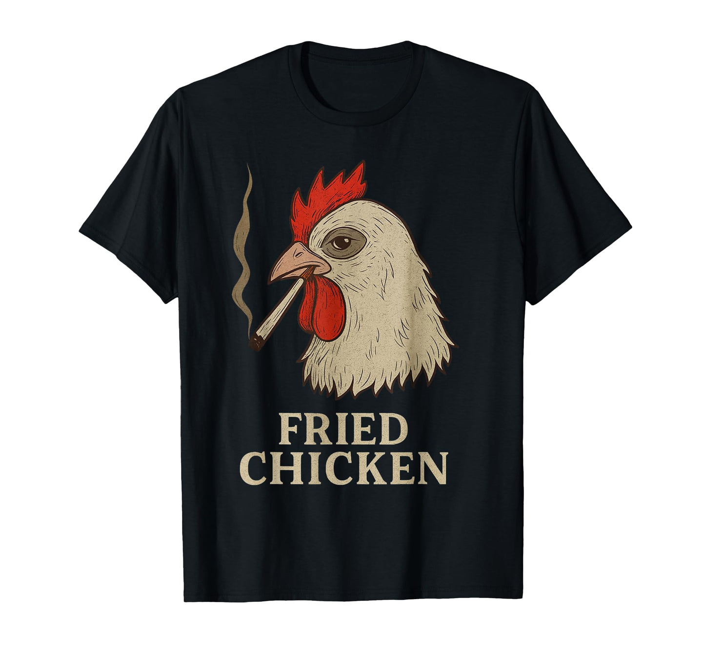 Weed Meme Funny Fried Chicken 420 Smoking Marijuana T-Shirt