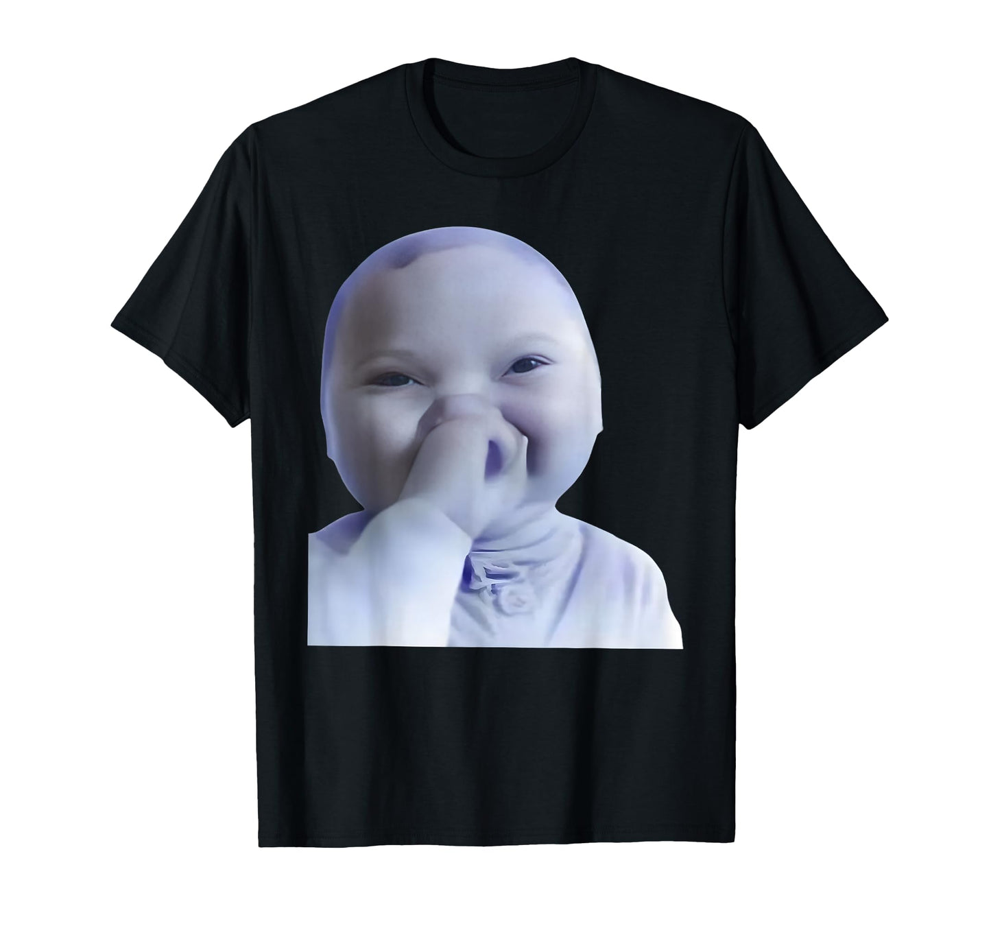Funny AI Baby Laughing Meme Graphic Gen Z Humor Viral Meme T-Shirt