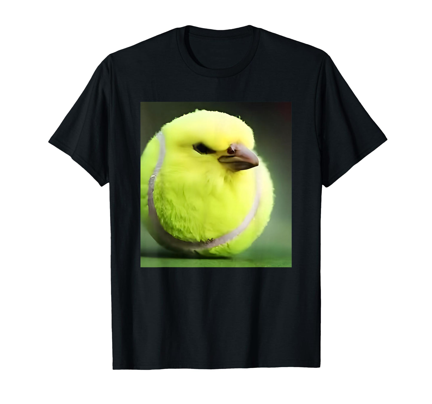 Tennis Bird Ball Meme Funny T-Shirt