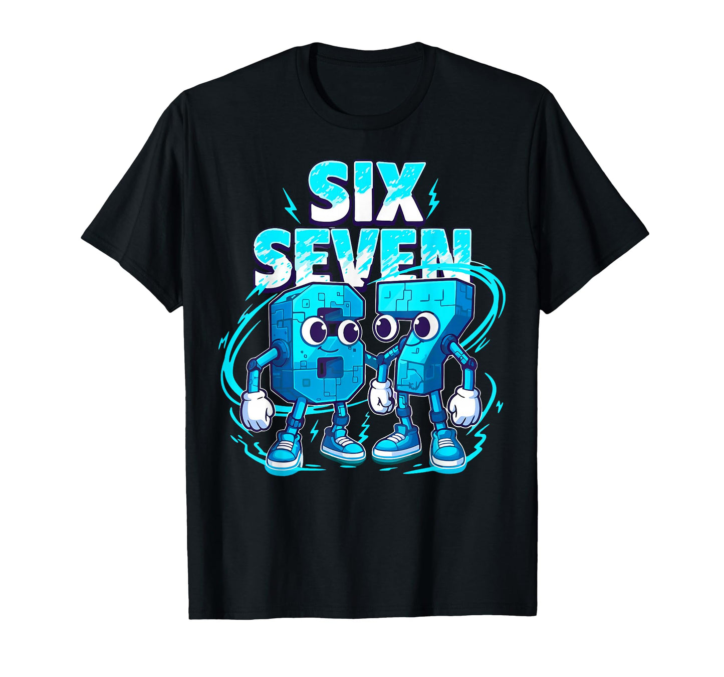 67 Six Seven 6-7 Funny Brainrot Meme Teens Gen Alpha Kids T-Shirt