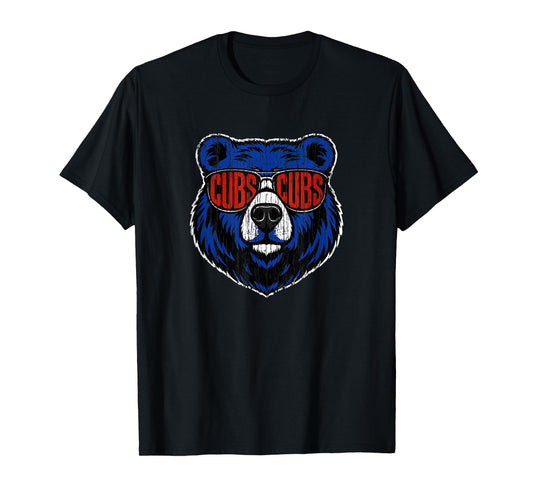 Cubs Wearing Sunglasses Vintage Men Women Boys Girls Kids T-Shirt