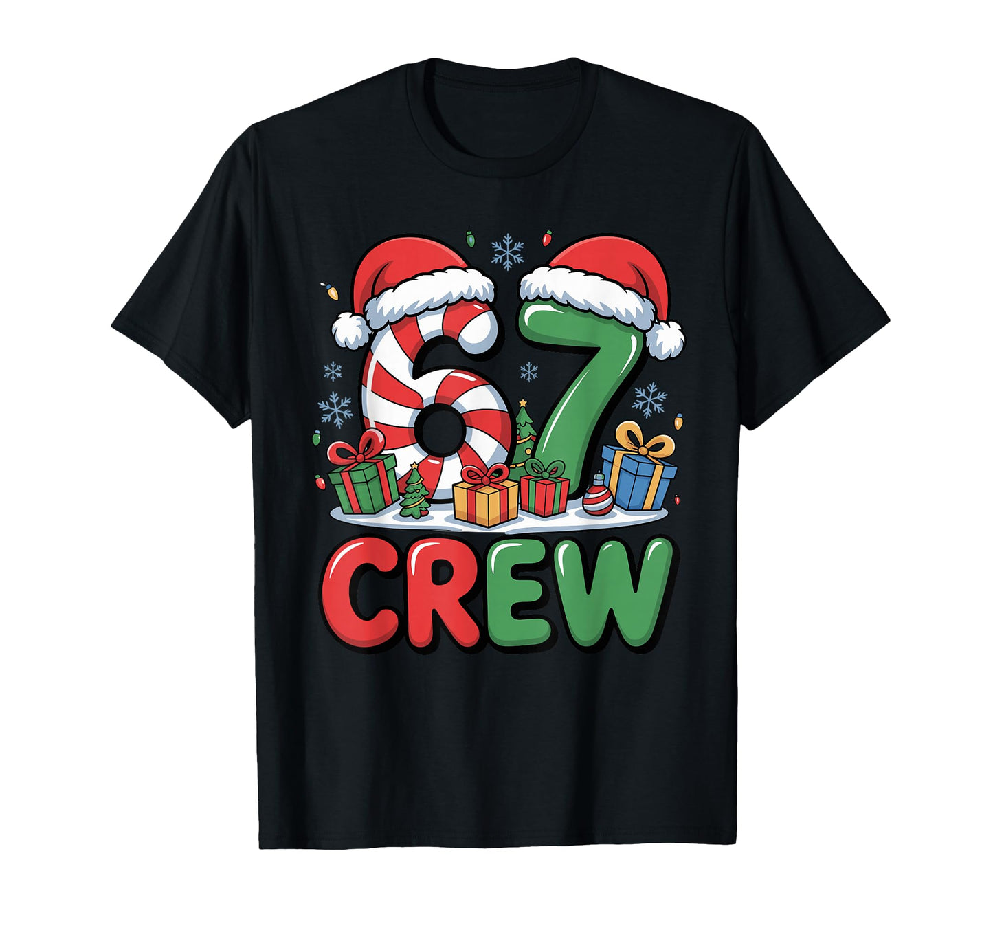 67 Meme Six Seven Funny Christmas Women Men Boys Girls Kids T-Shirt
