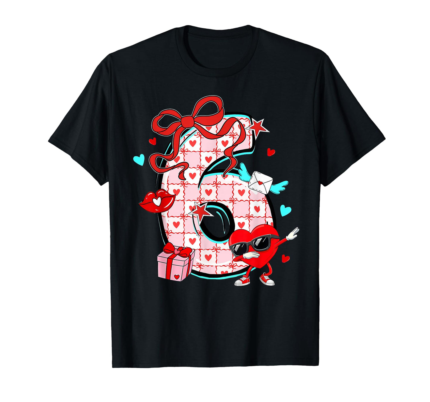 Valentine 67 Six Seven Meme Dabbing Hearts Matching Couple T-Shirt