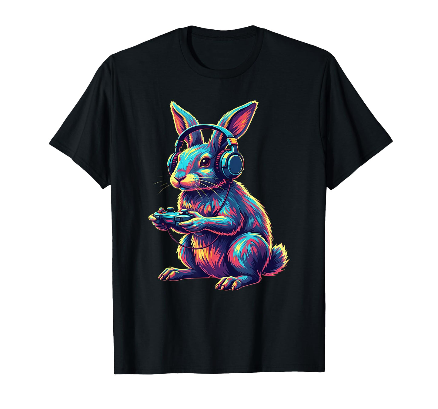 Rabbit Gaming Animal Video Games Funny Rabbit T-Shirt