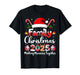Family Crew Christmas Squad 2025 Funny Xmas Matching Pajamas T-Shirt