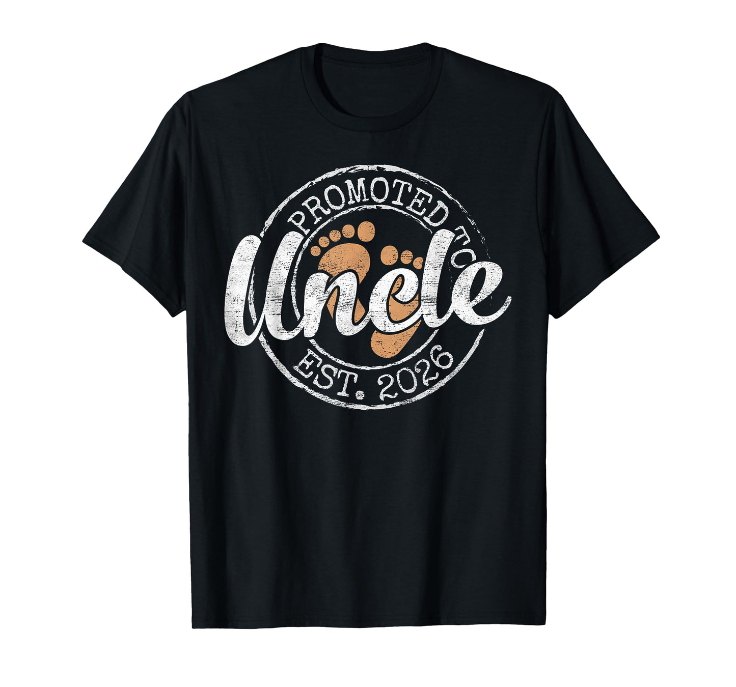 Promoted to Uncle Est 2026 Stamp First Time Uncle to Be T-Shirt