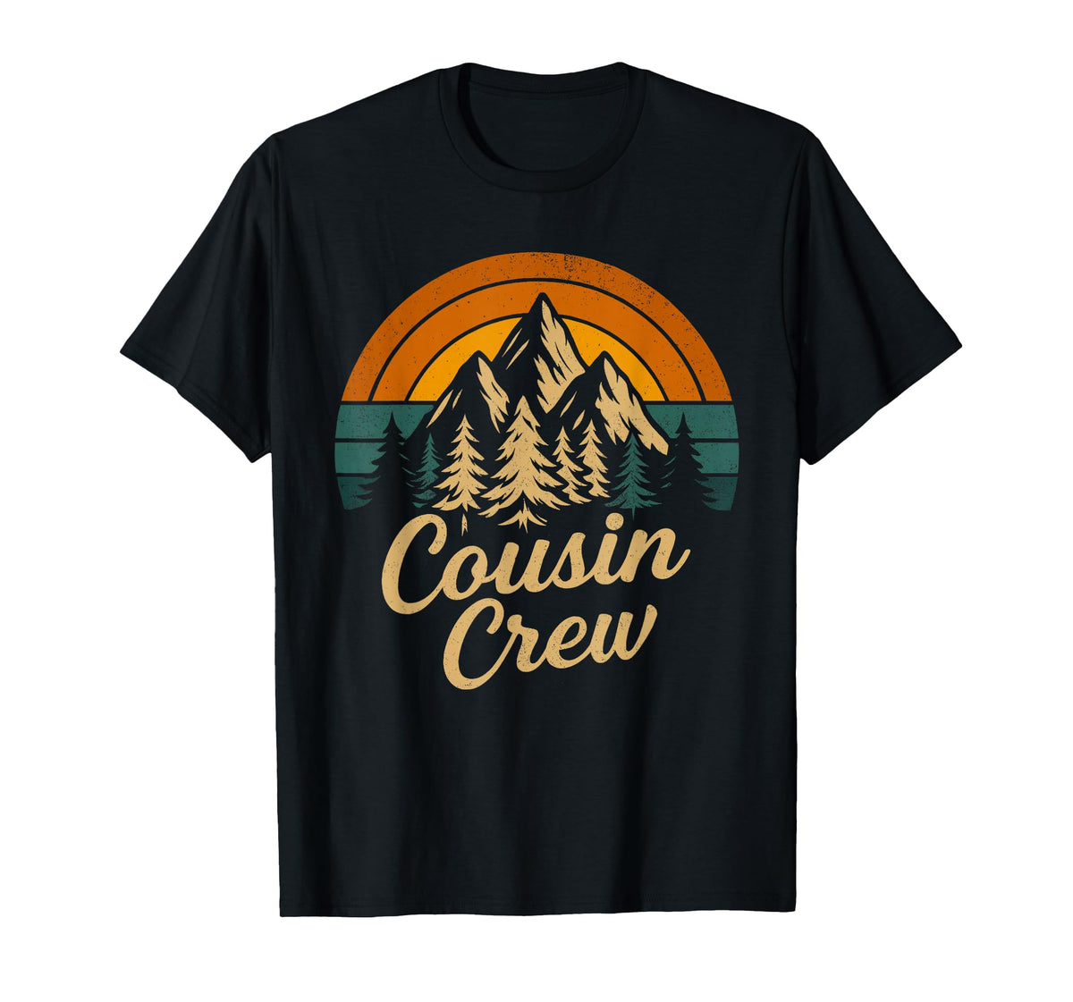 Vintage Cousin Crew Family Matching Camping Cousin Squad T-Shirt